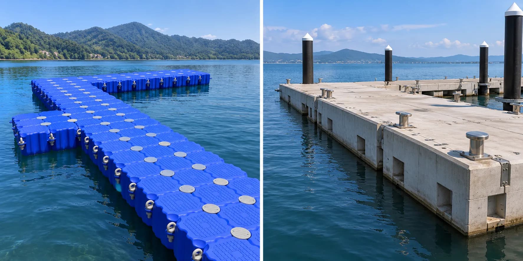 Ponton Apung Plastik vs Beton: Mana yang Lebih Tepat untuk Proyek Perairan?