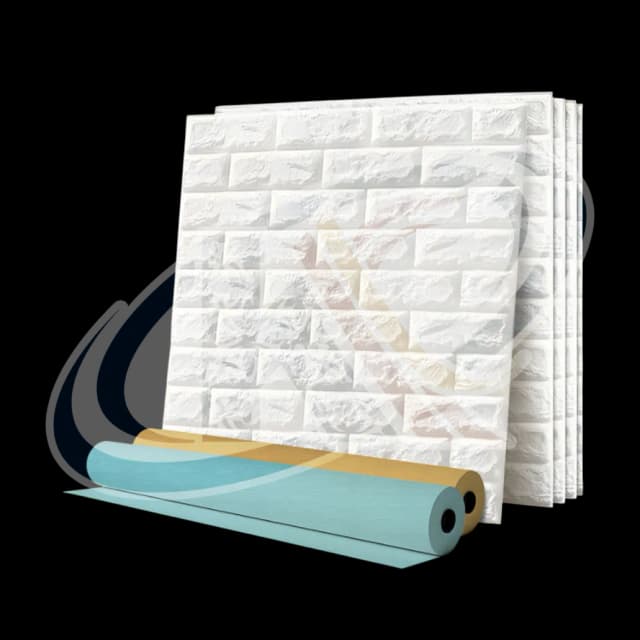 Wallpaper XPE Foam 3D – Stiker Dinding Motif dan Linen