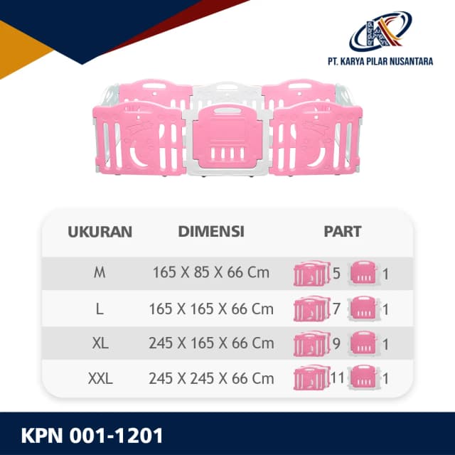 Pagar Bermain Anak HDPE Baby Play Fence - 4 Model