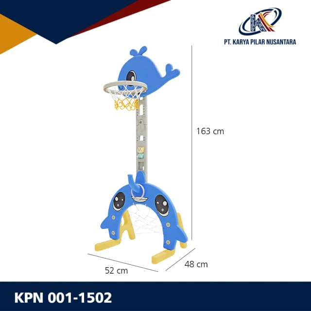 Ring Basket Anak HDPE Multifungsi Karakter Paus & Kucing