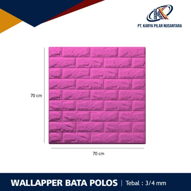 Wallpaper XPE Foam 3D – Stiker Dinding Motif dan Linen
