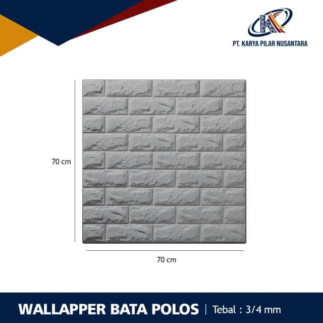 Wallpaper XPE Foam 3D – Stiker Dinding Motif dan Linen