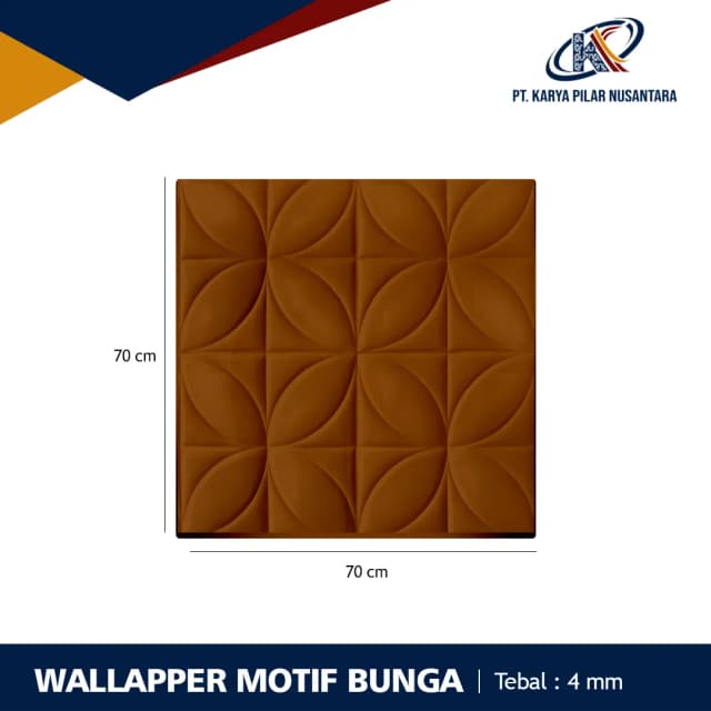 Wallpaper XPE Foam 3D – Stiker Dinding Motif dan Linen
