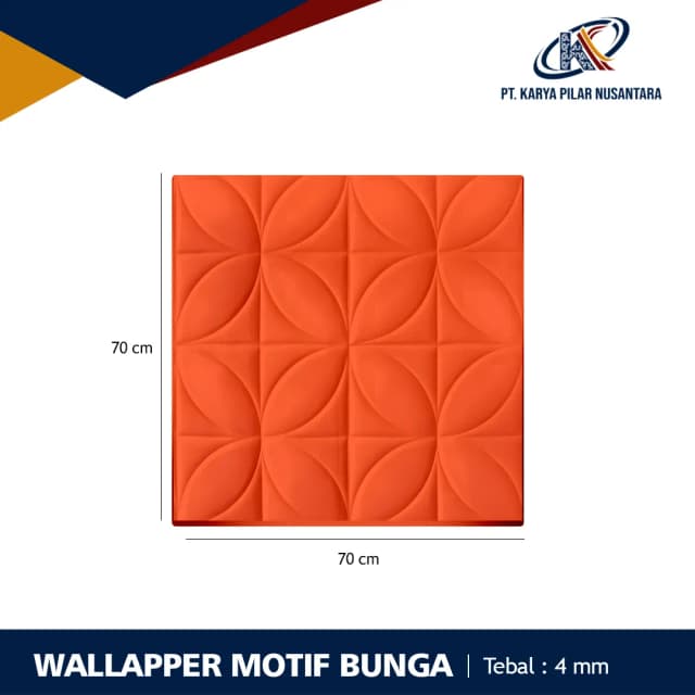 Wallpaper XPE Foam 3D – Stiker Dinding Motif dan Linen
