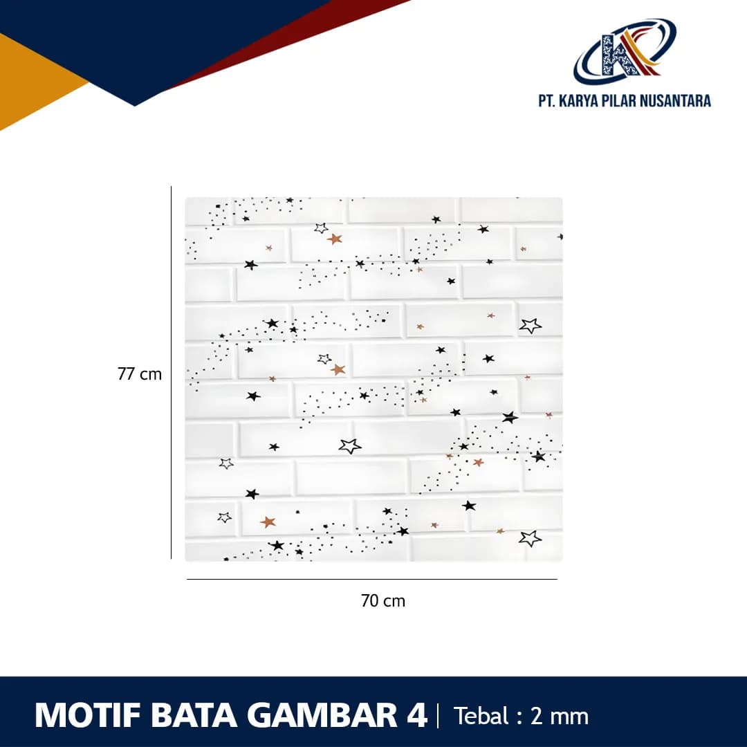 Wallpaper XPE Foam 3D – Stiker Dinding Motif dan Linen - gambar 23