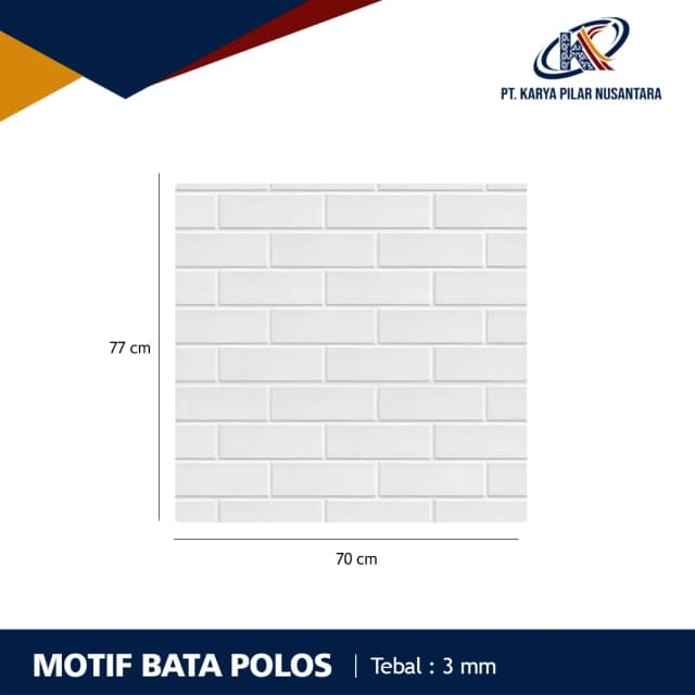 Wallpaper XPE Foam 3D – Stiker Dinding Motif dan Linen