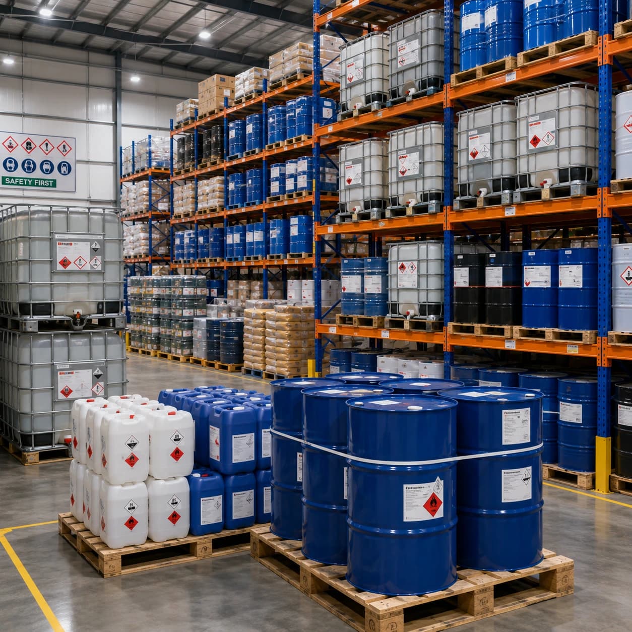 Penggunaan pallet plastik pada industri kimia