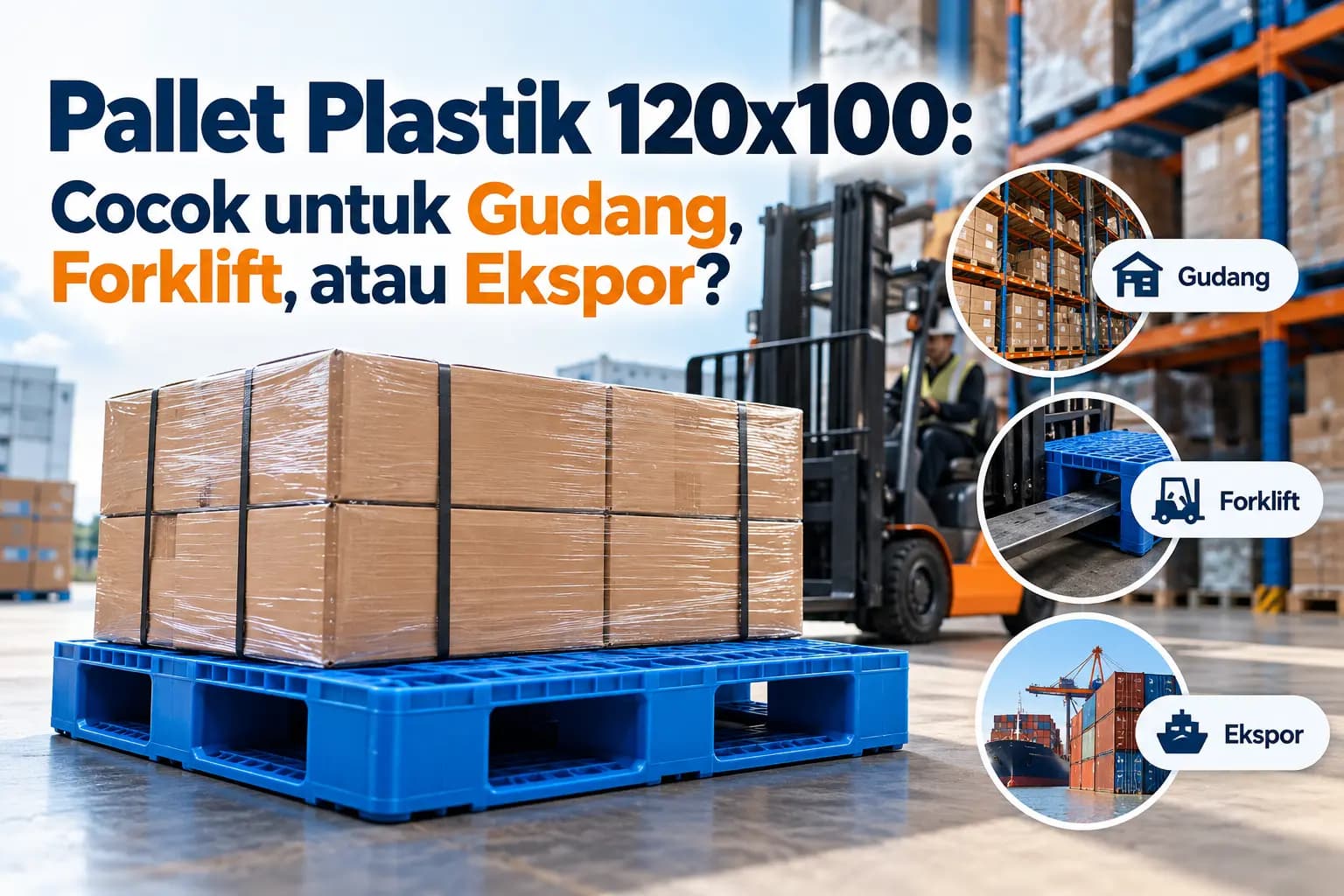 Pallet Plastik 120x100: Cocok untuk Gudang, Forklift, atau Ekspor?