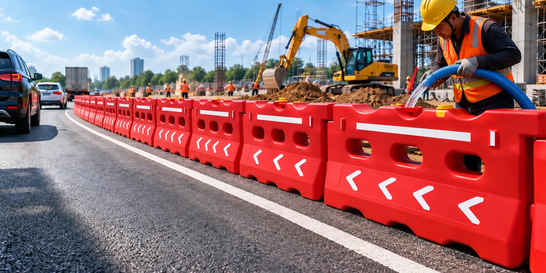 Water Barrier Diisi Air atau Pasir? Ini Perbedaan dan Pertimbangannya