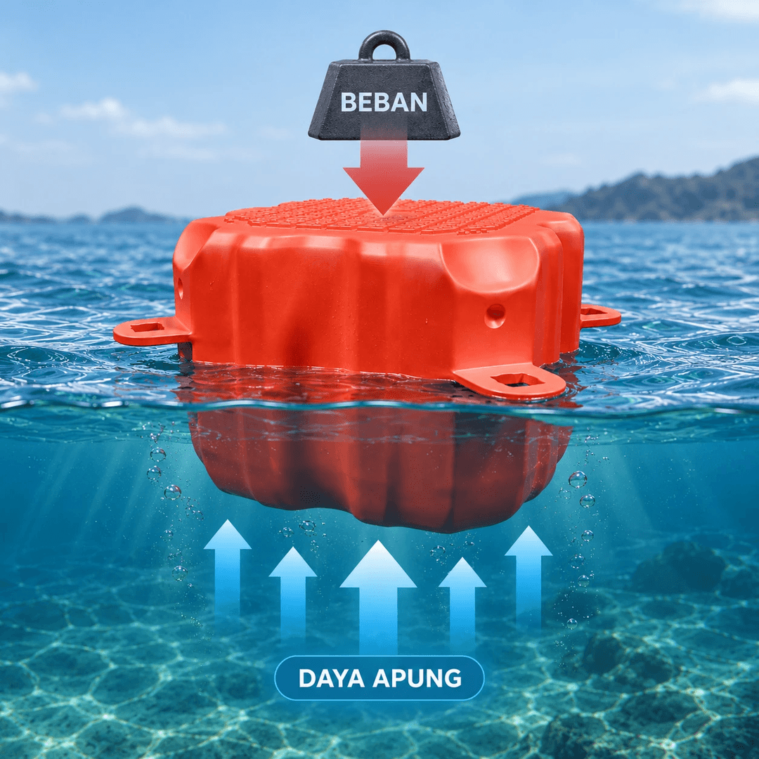 Daya Apung Kubus HDPE: Cara Menghitung Beban Aman Platform
