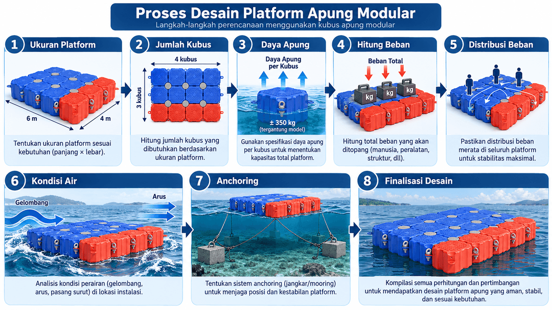flowchart perencanaan kubus apung