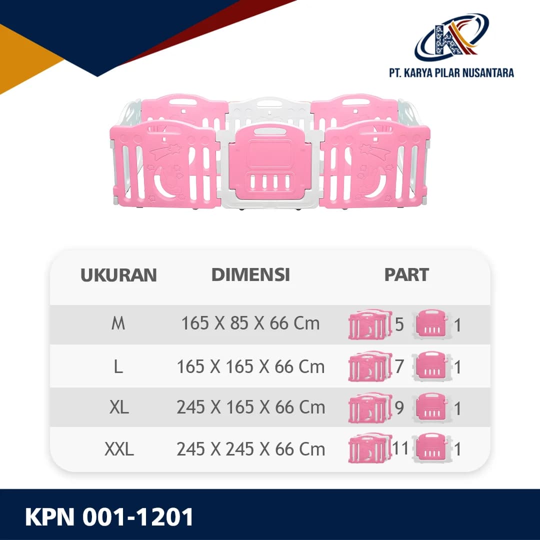 Pagar Bermain Anak HDPE Baby Play Fence - 4 Model - gambar 2