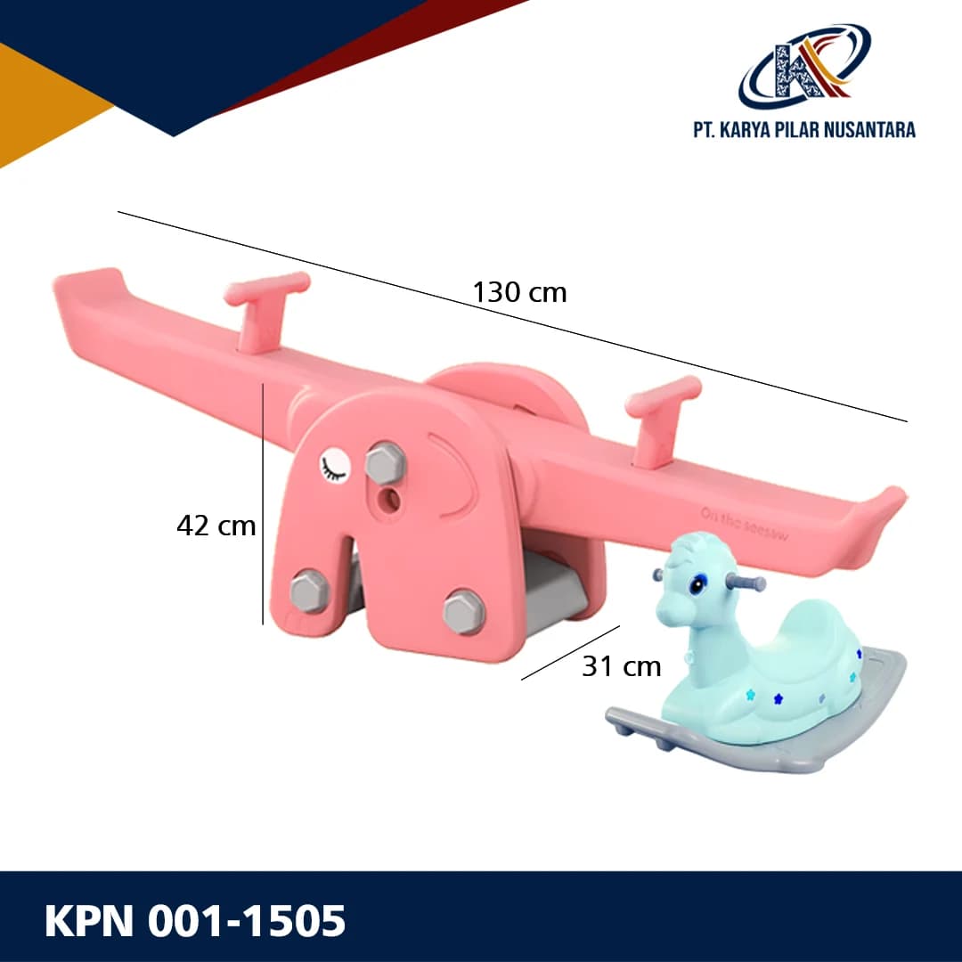 Jungkat Jungkit Anak 2 in 1 dengan Kuda-Kudaan - gambar 2