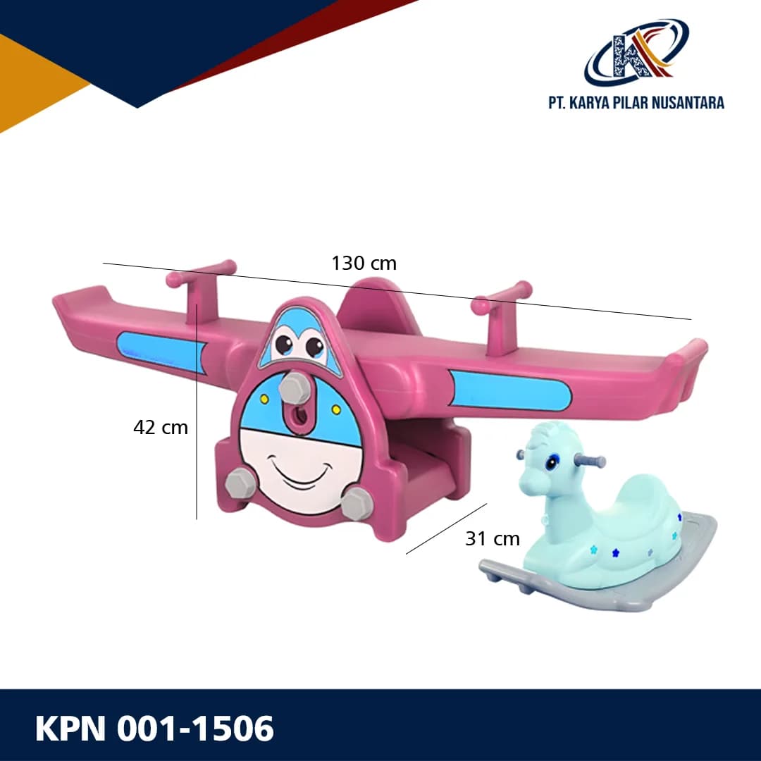 Jungkat Jungkit Anak 2 in 1 dengan Kuda-Kudaan - gambar 5