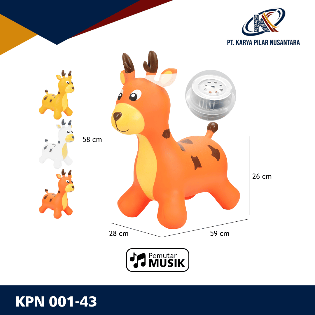 Mainan Kuda Karet KPN 001-43 dari Karya Pilar Nusantara