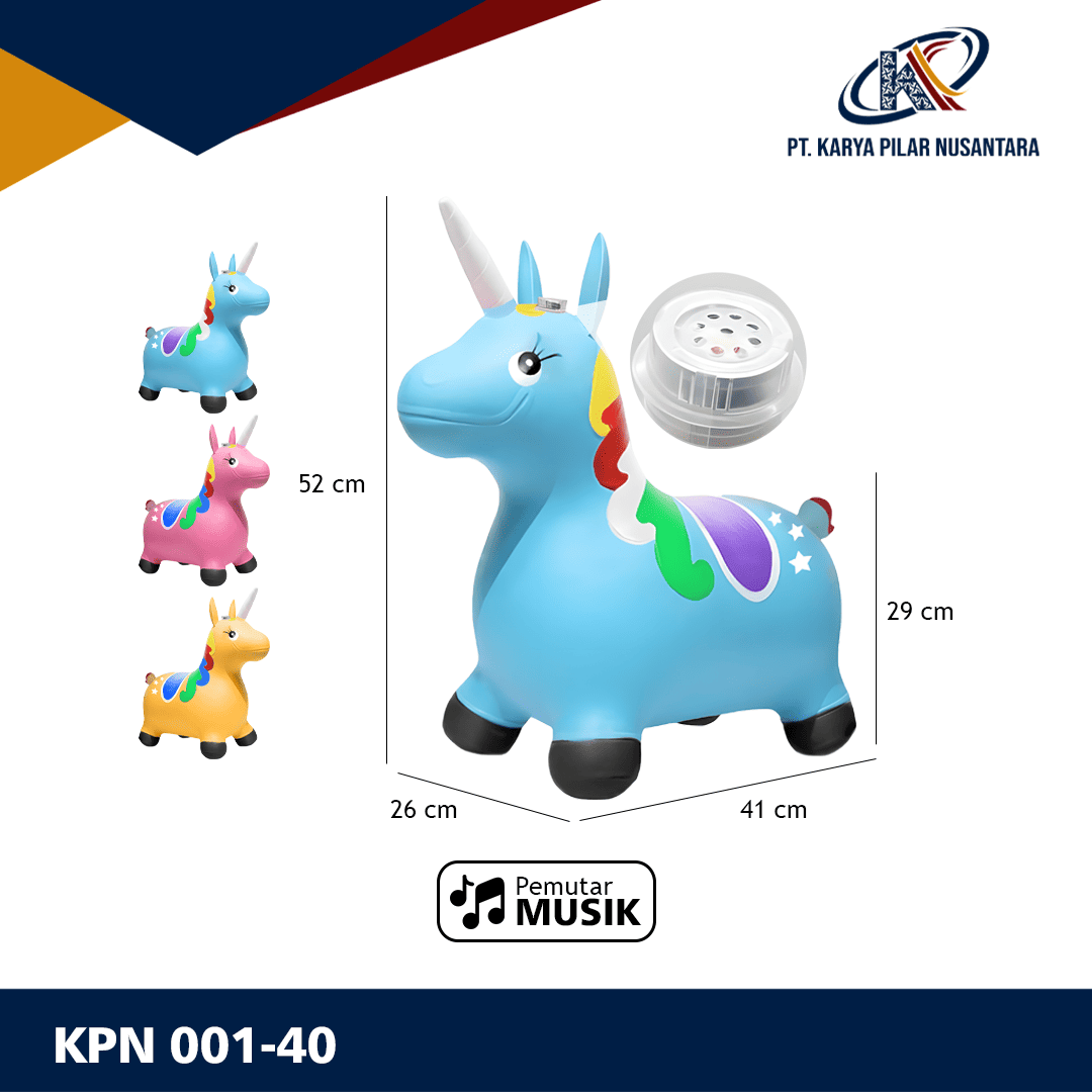 Mainan Kuda Karet KPN 001-40 dari Karya Pilar Nusantara