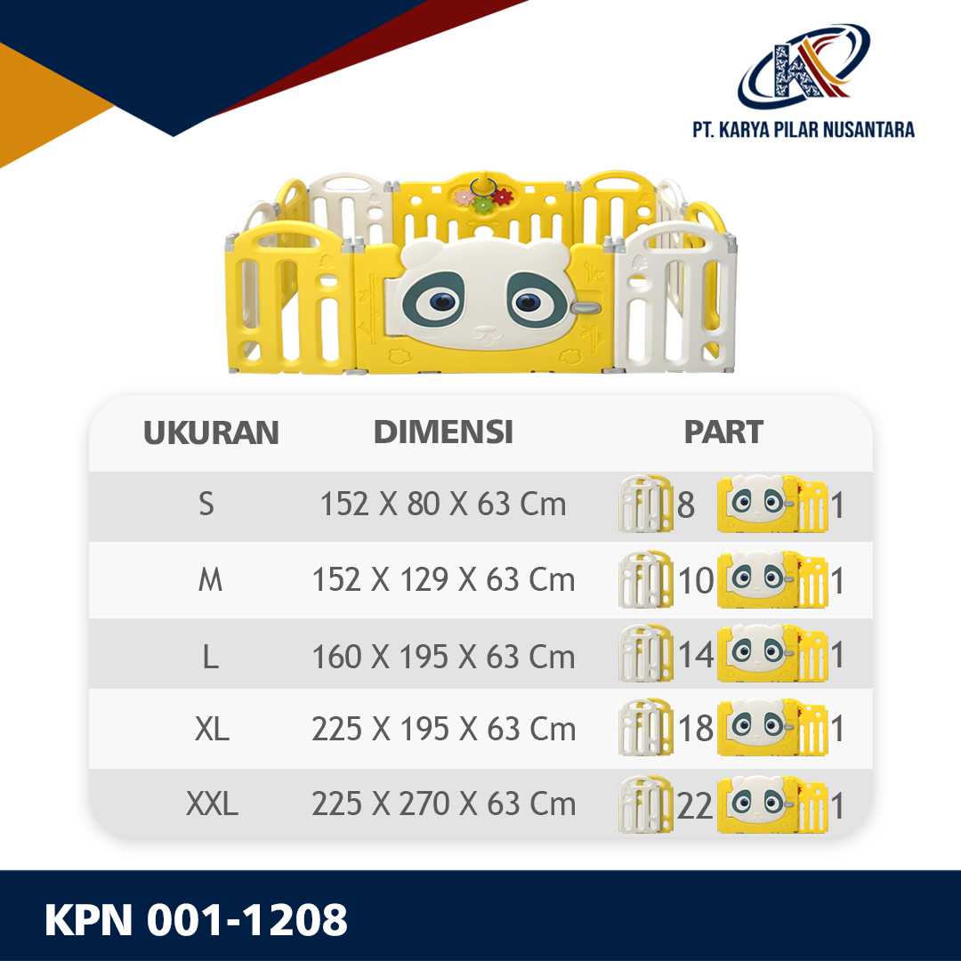 Pagar Mainan Bentuk Panda dari Karya Pilar Nusantara
